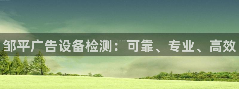杏宇平台代理怎么样：邹平广告设备检测：可靠、专业、高效