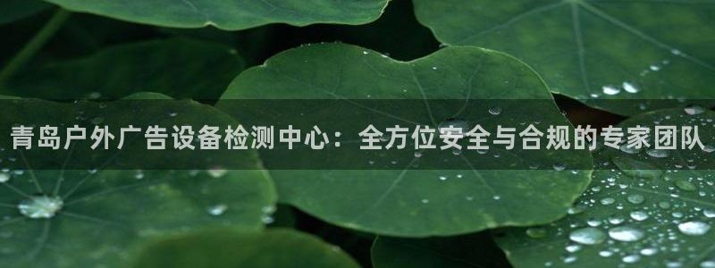 杏宇平台怎么样赚钱：青岛户外广告设备检测