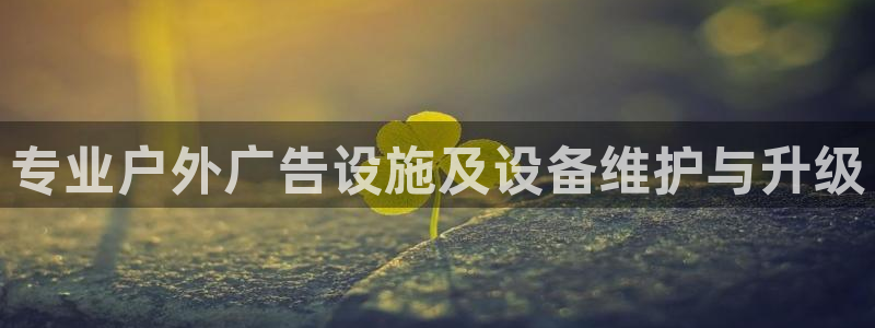 杏宇平台登录步骤是什么：专业户外广告设施及设备维护与升级