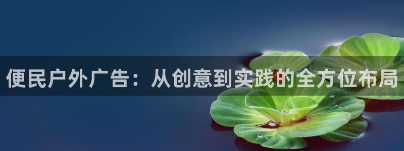 杏宇平台代理怎么赚钱：便民户外广告：从创