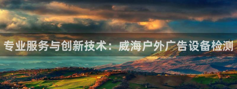 杏宇平台注册登录：专业服务与创新技术：威海户外广告设备检测