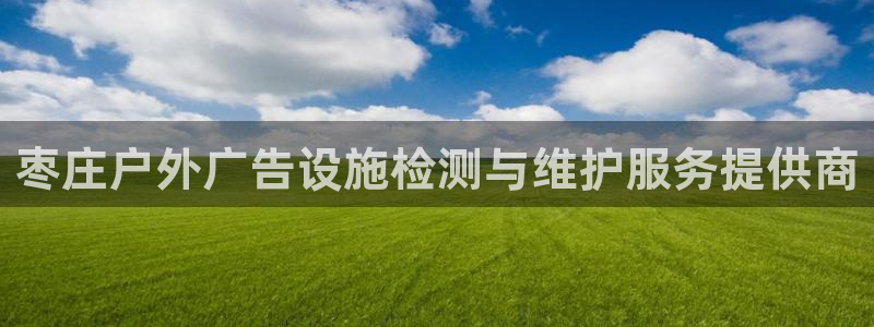 杏宇平台代理多少钱一次：枣庄户外广告设施检测与维护服务提供商
